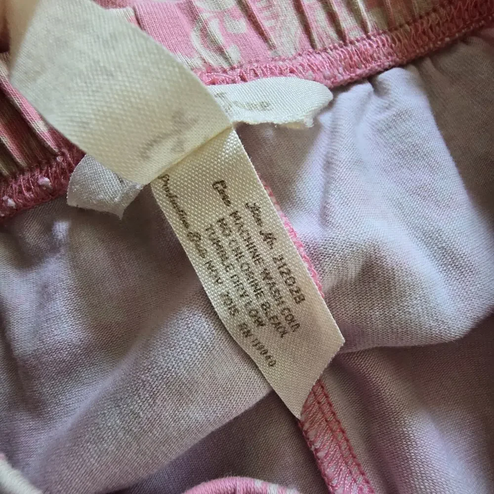 Matilda Jane Ruffled Capri Pants Girls Sz 4 Elastic Pink Coral Tan Lace‎ Whimsy